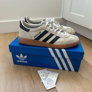 Adidas Handball Spezial Suede Aluminum/Black Womens Sneakers